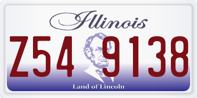 IL license plate Z549138
