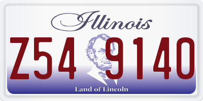 IL license plate Z549140