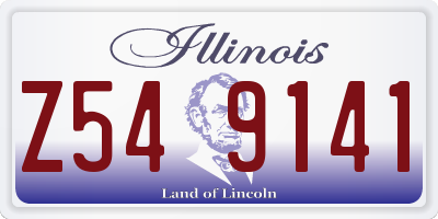 IL license plate Z549141
