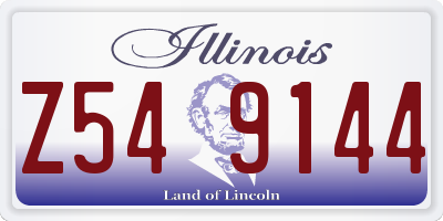 IL license plate Z549144