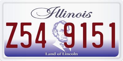 IL license plate Z549151