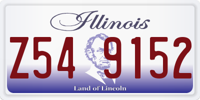 IL license plate Z549152