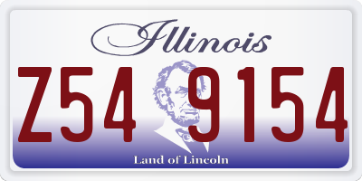 IL license plate Z549154