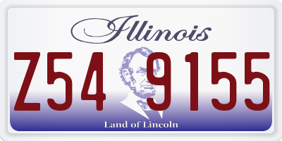 IL license plate Z549155