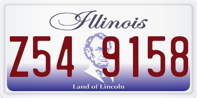 IL license plate Z549158