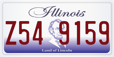 IL license plate Z549159