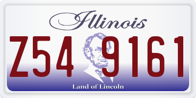 IL license plate Z549161