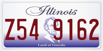 IL license plate Z549162