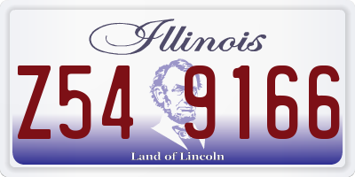 IL license plate Z549166