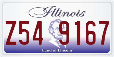 IL license plate Z549167