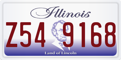 IL license plate Z549168