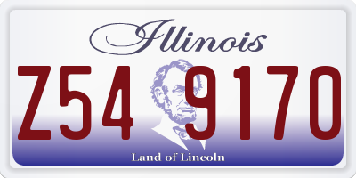 IL license plate Z549170