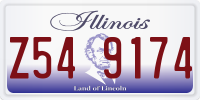 IL license plate Z549174