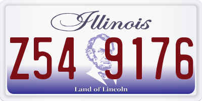 IL license plate Z549176