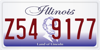 IL license plate Z549177