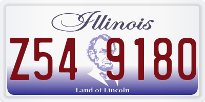 IL license plate Z549180