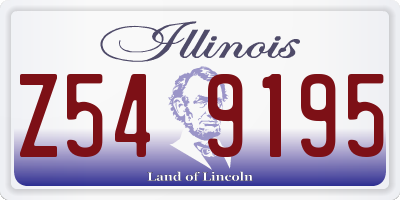 IL license plate Z549195