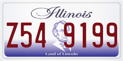 IL license plate Z549199