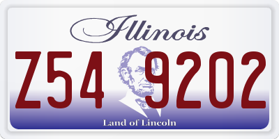 IL license plate Z549202