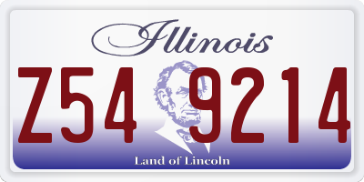 IL license plate Z549214