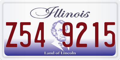 IL license plate Z549215