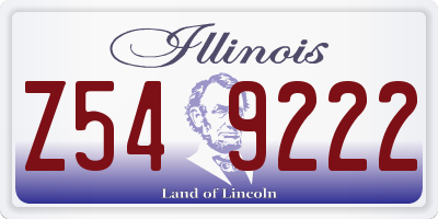IL license plate Z549222