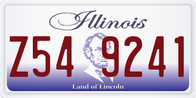 IL license plate Z549241