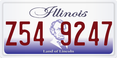 IL license plate Z549247