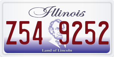 IL license plate Z549252