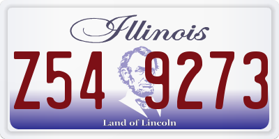 IL license plate Z549273