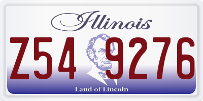 IL license plate Z549276