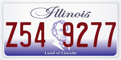IL license plate Z549277
