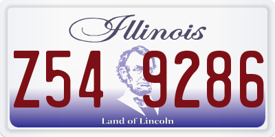 IL license plate Z549286