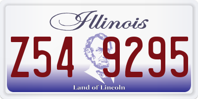 IL license plate Z549295
