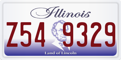 IL license plate Z549329