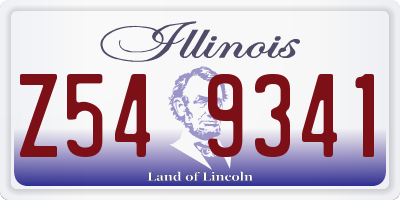 IL license plate Z549341