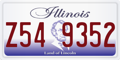 IL license plate Z549352