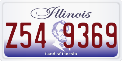 IL license plate Z549369