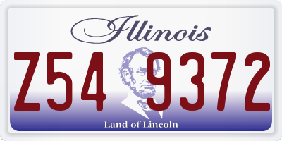 IL license plate Z549372