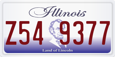 IL license plate Z549377