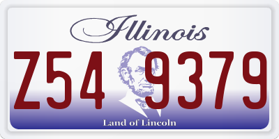IL license plate Z549379