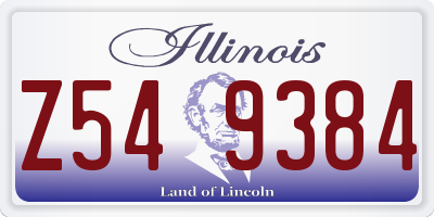IL license plate Z549384