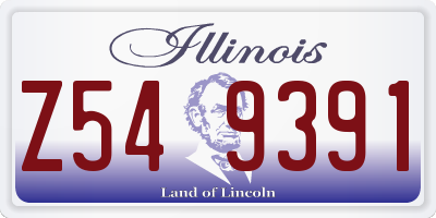 IL license plate Z549391