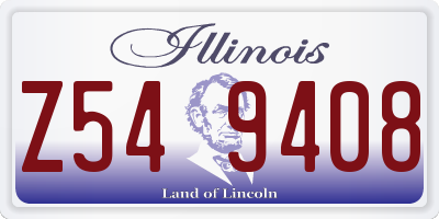 IL license plate Z549408