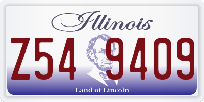 IL license plate Z549409