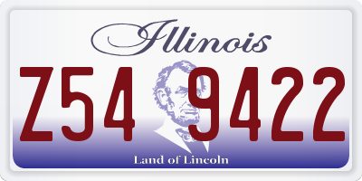 IL license plate Z549422