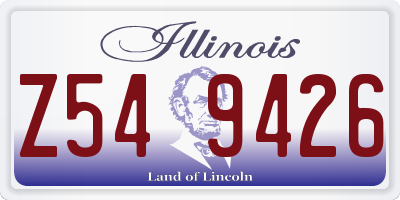 IL license plate Z549426