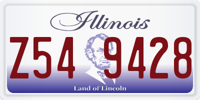 IL license plate Z549428
