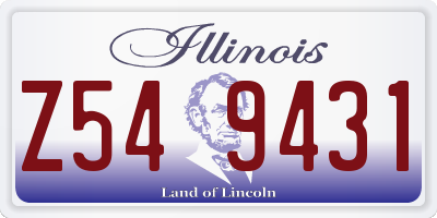 IL license plate Z549431