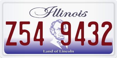 IL license plate Z549432